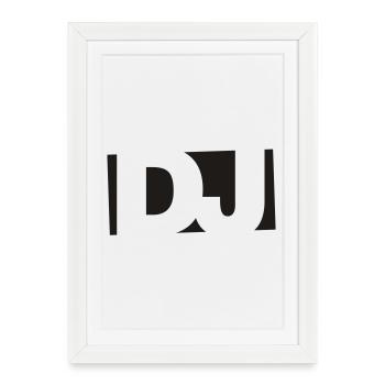 DJ 1C - Affiche encadrée (27 × 37 cm) - blanc - Devant