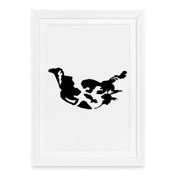 tandem_2 - Affiche encadrée (27 × 37 cm) - blanc - Devant