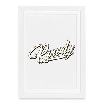 rowdy rüpel bandit gang dieb chaot bengel sohn - Affiche encadrée (27 × 37 cm) - blanc - Devant