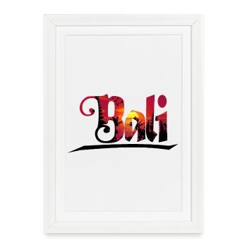 BALI - Affiche encadrée (27 × 37 cm) - blanc - Devant