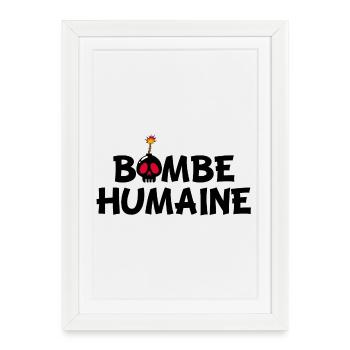 La bombe humaine - Affiche encadrée (27 × 37 cm) - blanc - Devant
