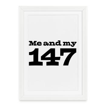 29 Moi et mon 147 - Affiche encadrée (27 × 37 cm) - blanc - Devant