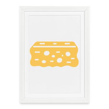 Abstract Natural Creative Sponge - Framed poster (27 × 37 cm) - white - Front