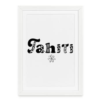 Tahiti - Framed poster (27 × 37 cm) - white - Front