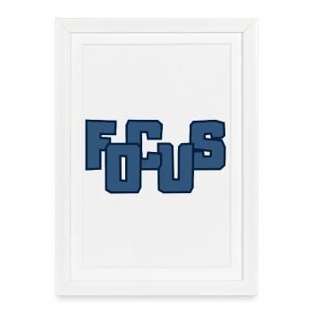 Fools Bold Block Lettering - Framed poster (27 × 37 cm) - white - Front