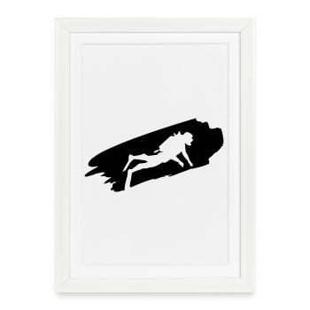 Diver - Diving - Diving Gifts - Framed poster (27 × 37 cm) - white - Front