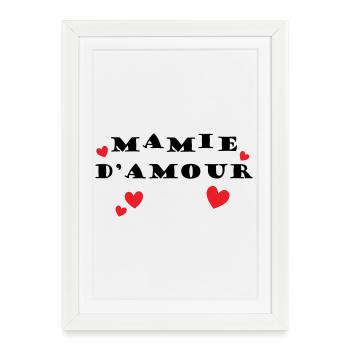Granny of Love - Framed poster (27 × 37 cm) - white - Front