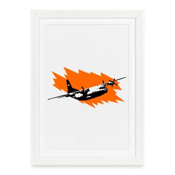 An-12 - Framed poster (27 × 37 cm) - white - Front