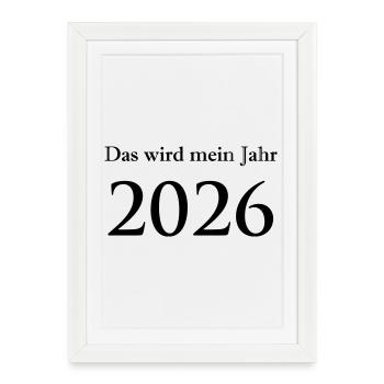 2026 - Affiche encadrée (27 × 37 cm) - blanc - Devant