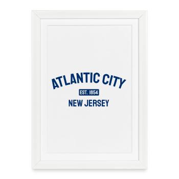 Atlantic City - Est. 1854 - New Jersey - USA - Framed poster (27 × 37 cm) - white - Front