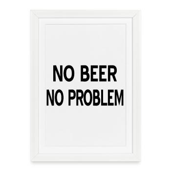 Beer - Framed poster (27 × 37 cm) - white - Front
