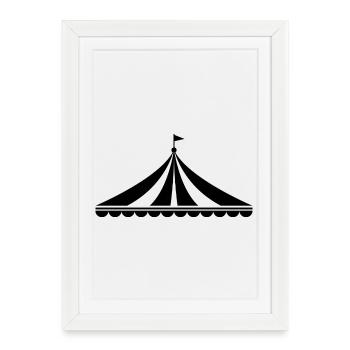 Circus Tent Carnival - Framed poster (27 × 37 cm) - white - Front
