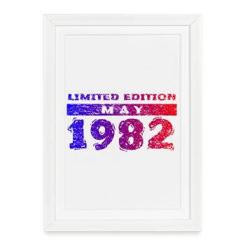 44e anniversaire Édition Limitée 05/1982 - Affiche encadrée (27 × 37 cm) - blanc - Devant