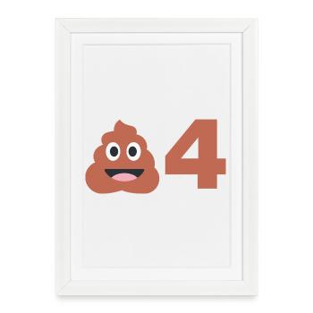 SCHEIẞE 04, GEGEN DIE POTTNachbaren, fussball - Affiche encadrée (27 × 37 cm) - blanc - Devant
