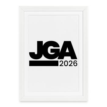 Jga 2026 Enterrement de vie de garçon - Affiche encadrée (27 × 37 cm) - blanc - Devant