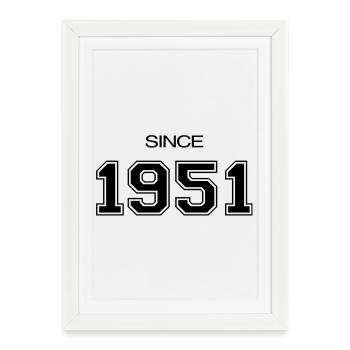 1951 birthday gift - Framed poster (27 × 37 cm) - white - Front