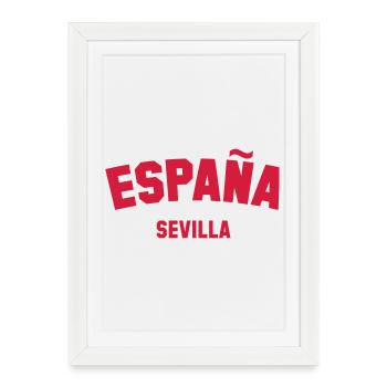 SEVILLA Espagne Espagne España - Affiche encadrée (27 × 37 cm) - blanc - Devant