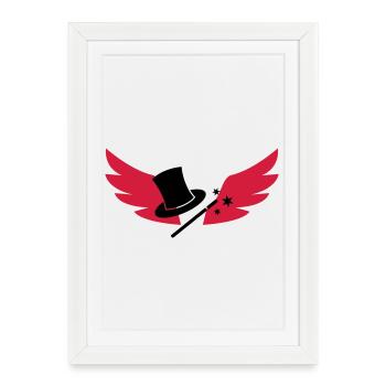 Magic / Magie - Framed poster (27 × 37 cm) - white - Front