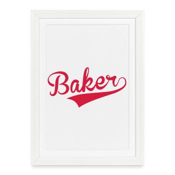Baker / Bakery / Bäckerei / Boulanger / Bread - Framed poster (27 × 37 cm) - white - Front