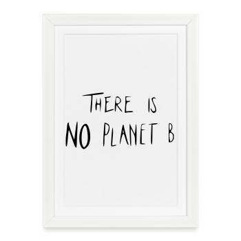 Il n’y a PAS de planète B - Affiche encadrée (27 × 37 cm) - blanc - Devant