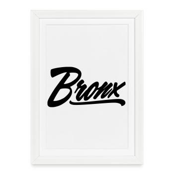 Chemise du Bronx - Affiche encadrée (27 × 37 cm) - blanc - Devant
