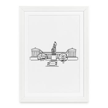 Bayern Bavière Munich - Affiche encadrée (27 × 37 cm) - blanc - Devant