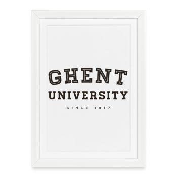 Ghent University - Framed poster (27 × 37 cm) - white - Front