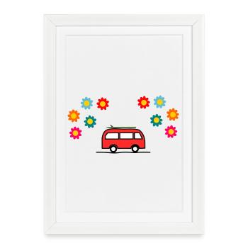PAPA. PAPY. FETE DES PERES. MAITRESSE. MAITRE - Affiche encadrée (27 × 37 cm) - blanc - Devant