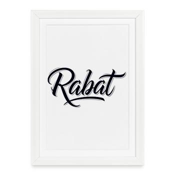 Rabat - Affiche encadrée (27 × 37 cm) - blanc - Devant