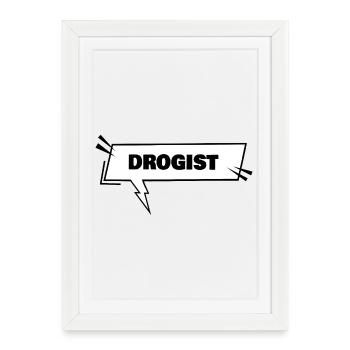 Chimiste - Affiche encadrée (27 × 37 cm) - blanc - Devant