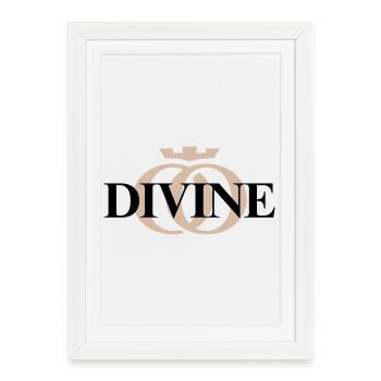 DIVINE OPPOLINE – Collection d’Énergie Féminine - Affiche encadrée (27 × 37 cm) - blanc - Devant