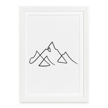 Moving Mountains - Framed poster (27 × 37 cm) - white - Front