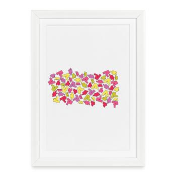 Cool clothing pattern  - Framed poster (27 × 37 cm) - white - Front