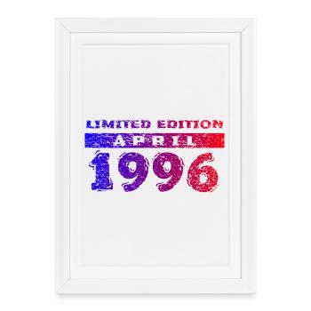 30th Birthday Limited Edition 04/1996 - Framed poster (27 × 37 cm) - white - Front