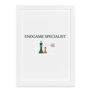 Chess Endgame Analysis and Advanced Strategy - Framed poster (27 × 37 cm) - white - Front