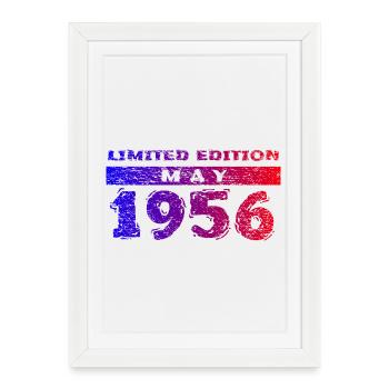 70e anniversaire Édition Limitée 05/1956 - Affiche encadrée (27 × 37 cm) - blanc - Devant