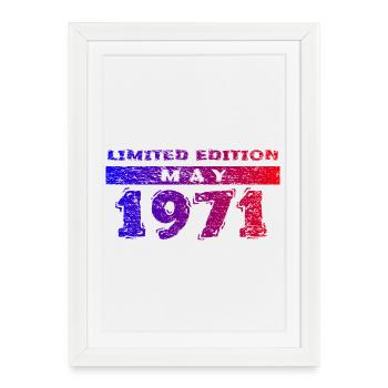 55e anniversaire Édition Limitée 05/1971 - Affiche encadrée (27 × 37 cm) - blanc - Devant