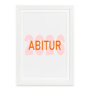 Fin d’études secondaires en 2026 - Affiche encadrée (27 × 37 cm) - blanc - Devant