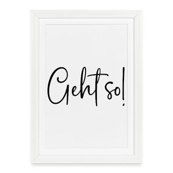 Ça marche comme ça ! - Affiche encadrée (27 × 37 cm) - blanc - Devant
