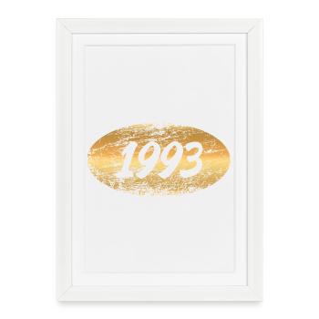 Métaux précieux 1993 - Affiche encadrée (27 × 37 cm) - blanc - Devant