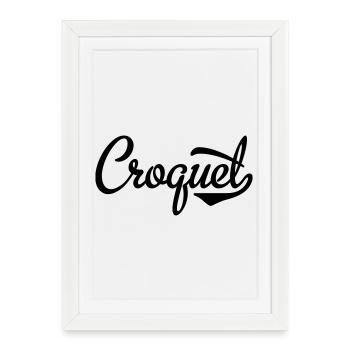 2541614 15442962 croquet - Affiche encadrée (27 × 37 cm) - blanc - Devant