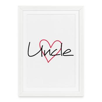 Uncle heart - Framed poster (27 × 37 cm) - white - Front