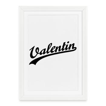 Valentin | Valentinstag | Valentins Day - Affiche encadrée (27 × 37 cm) - blanc - Devant