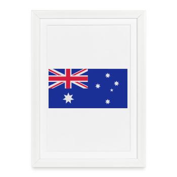 Australian flag - Framed poster (27 × 37 cm) - white - Front