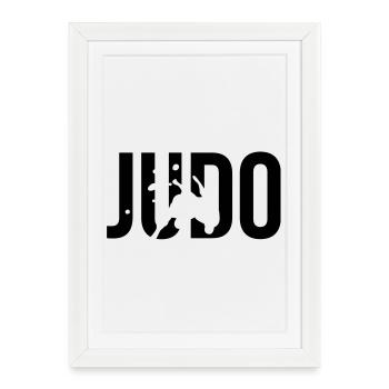 judo - Framed poster (27 × 37 cm) - white - Front