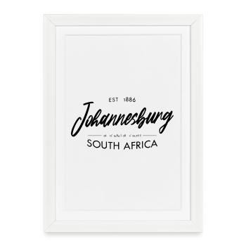 Coordination Johannesburg Design Afrique du Sud - Affiche encadrée (27 × 37 cm) - blanc - Devant