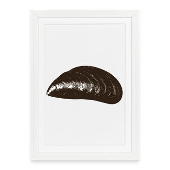 Moule Moule - Affiche encadrée (27 × 37 cm) - blanc - Devant