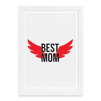 Best Mom - Mother's Day - Framed poster (27 × 37 cm) - white - Front