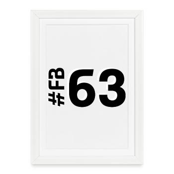 FB63 2025 - Affiche encadrée (27 × 37 cm) - blanc - Devant