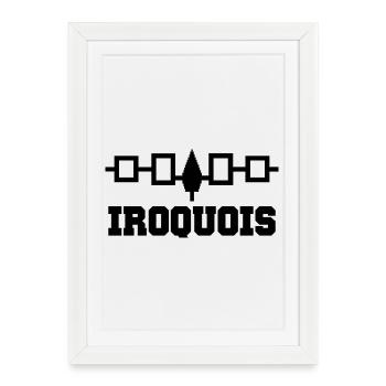 The Iroquois Hiawatha Belt - Framed poster (27 × 37 cm) - white - Front